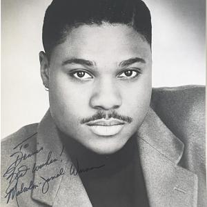 Photo of Cosby Show actor Malcolm-Jamal Warner signed photo