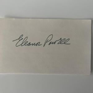 Photo of Eleanor Powell original signature 