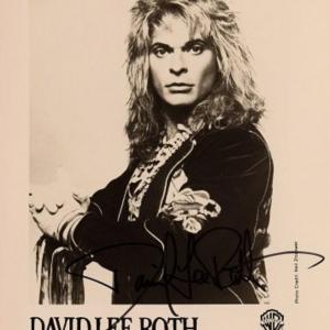 Photo of David Lee Roth signed promo photo 