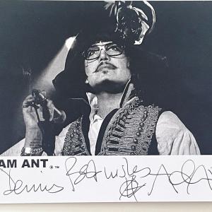 Photo of Adam Ant signed photo card