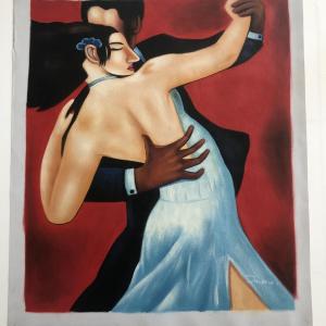 Photo of Dancing Poriginal painting on canvasners original painting on canvas