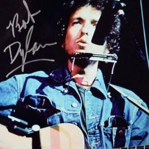 Photo of Bob Dylan signed promo photo 
