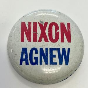 Photo of Vintage Nixon Agnew political button
