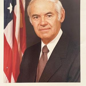 Photo of US Attorney General William French Smith signed photo