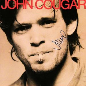 Photo of John Cougar Mellencamp signed John Cougar album