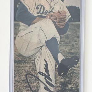 Photo of Dodgers Johnny Podres signed photo