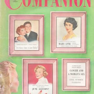 Photo of June Allison Companion Magazine. June 1955