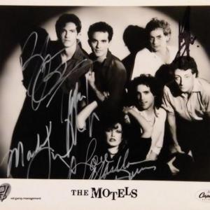 Photo of The Motels signed promo photo 