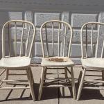 ANTIQUE WOOD BENT CHAIRS