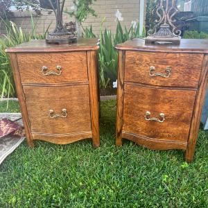 Photo of 2 ANTIQUE SIDE TABLES