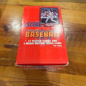 Photo of 1988 MLB score box