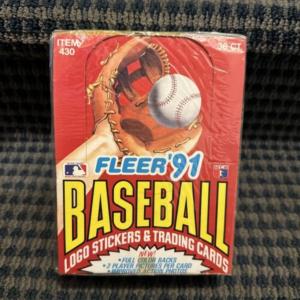 Photo of 1991 Fleer Baseball card Box