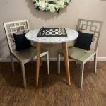 Game Table and two Chairs-PRICE REDUCED!