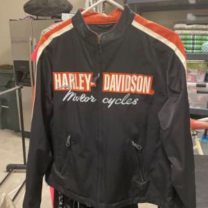 Photo of Woman’s Harley Davidson jacket. 