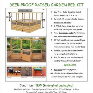 Photo of NEW Deer-Proof Raised Garden Bed with Automatic Watering System