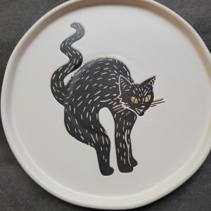 Photo of Halloween Cat plate