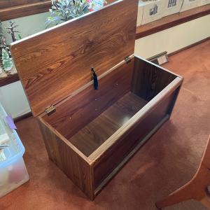 Photo of solid pressboard chest/toy box