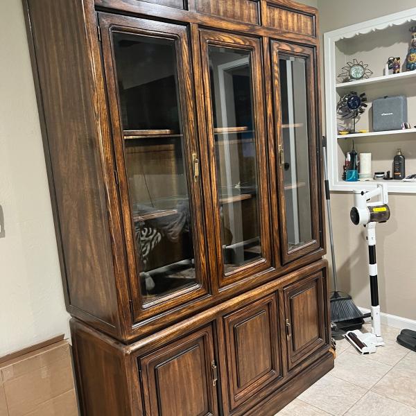 Photo of Large Vintage China Cabinet/Hutch