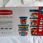 42 piece Rubbermaid container set