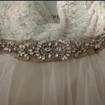 Wedding Dress Gorgeous Additional embellishment added to sash  Size 14 