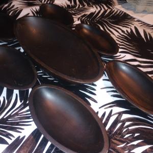 Photo of Set of wooden bowls