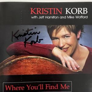 Photo of Kristin Korb Where You'll Find Me signed CD