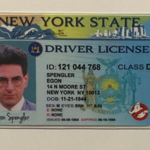 Photo of Ghostbuster prop license- Egon Spengler