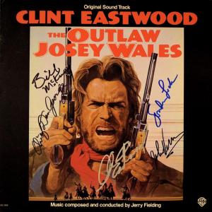 Photo of The Outlaw Josey Wales  signed soundtrack album