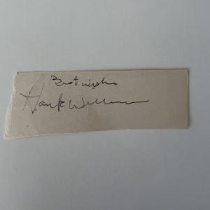 Photo of Hank Williams original signature