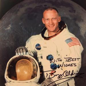 Photo of Buzz Aldrin signed photo