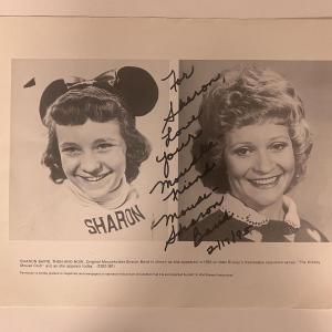 Photo of Mousketeer Sharon Baird signed photo