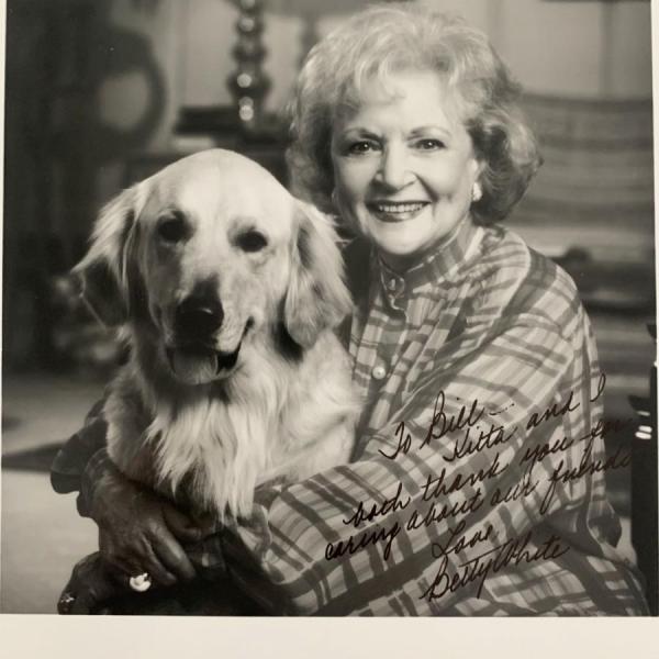 Photo of Betty White signed photo