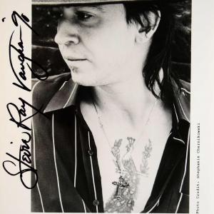 Photo of Stevie Ray Vaughan signed promo photo 