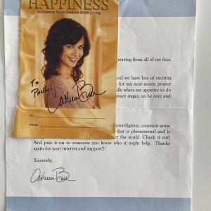 Photo of Catherine Bell signed photo cover with letter 