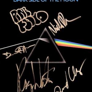 Photo of Pink Floyd signed music book