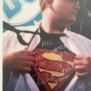 Photo of Comic book writer Mike Carlin signed photo