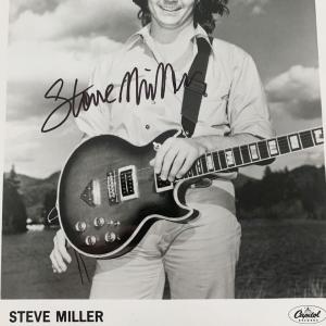 Photo of Steve Miller signed photo. GFA Authenticated