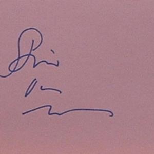 Photo of Stevie Van Zandt signature slip