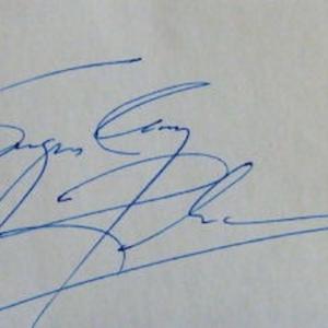 Photo of Sugar Ray Robinson signature slip 