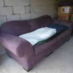 Broyhill Prestige Purple Sofa 
