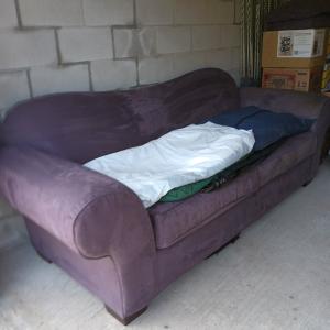 Photo of Broyhill Prestige Purple Sofa 
