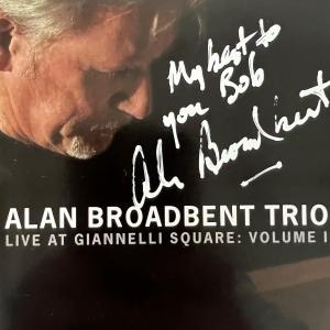 Photo of Alan Broadbent Live At Giannelli Square signed CD