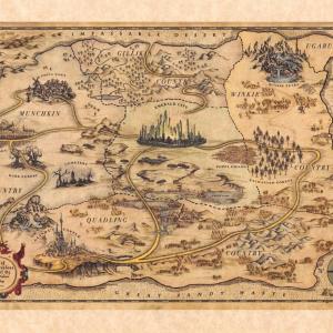 Photo of The Wizard of Oz Glenda Map Prop Print