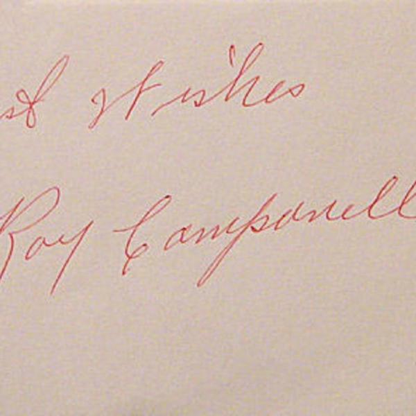 Photo of MLB Roy Campanella signature slip 