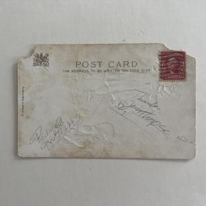 Photo of Jim Thorpe signed post card