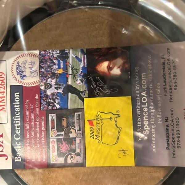 Photo of Black Crowes Steve Gorman signed mini drum. JSA