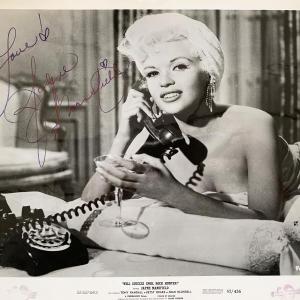 Photo of Will Success Spoil Rock Hunter? Jayne Mansfield signed photo