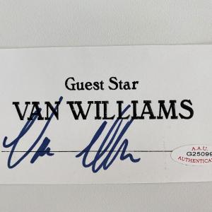 Photo of Van Williams Original Signature - A.A.U Authenticated