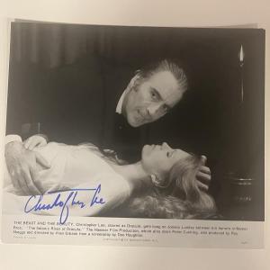 Photo of The Beast and The Beauty  Christopher Lee signed photo