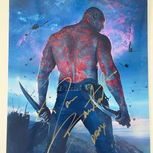 Photo of Guardians of the Galaxy Dave Bautista signed movie photo